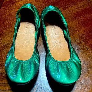 Tieks Emerald Patent Leather